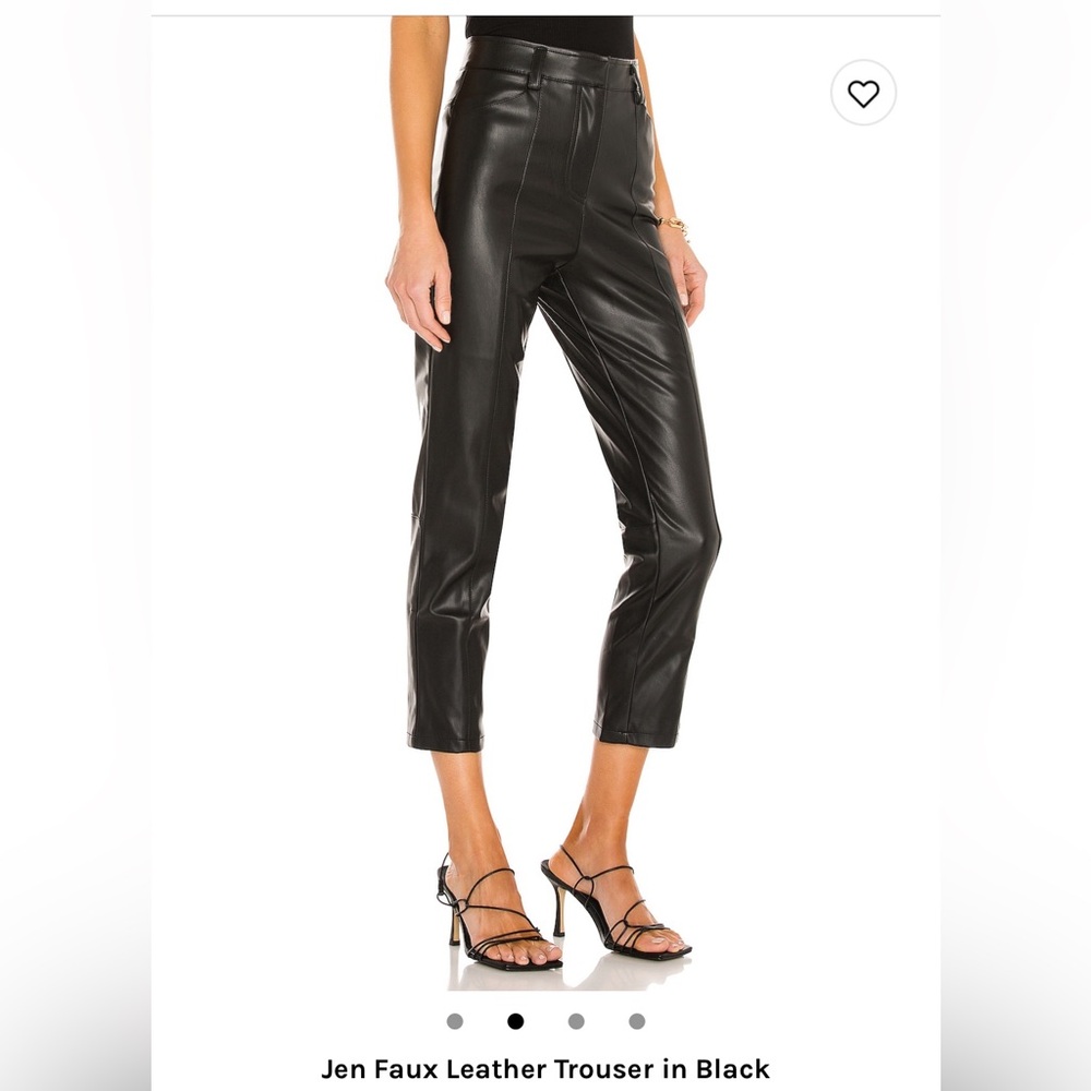 Jen Faux Leather Trouser in Black LBLC the Label XS from Revolve